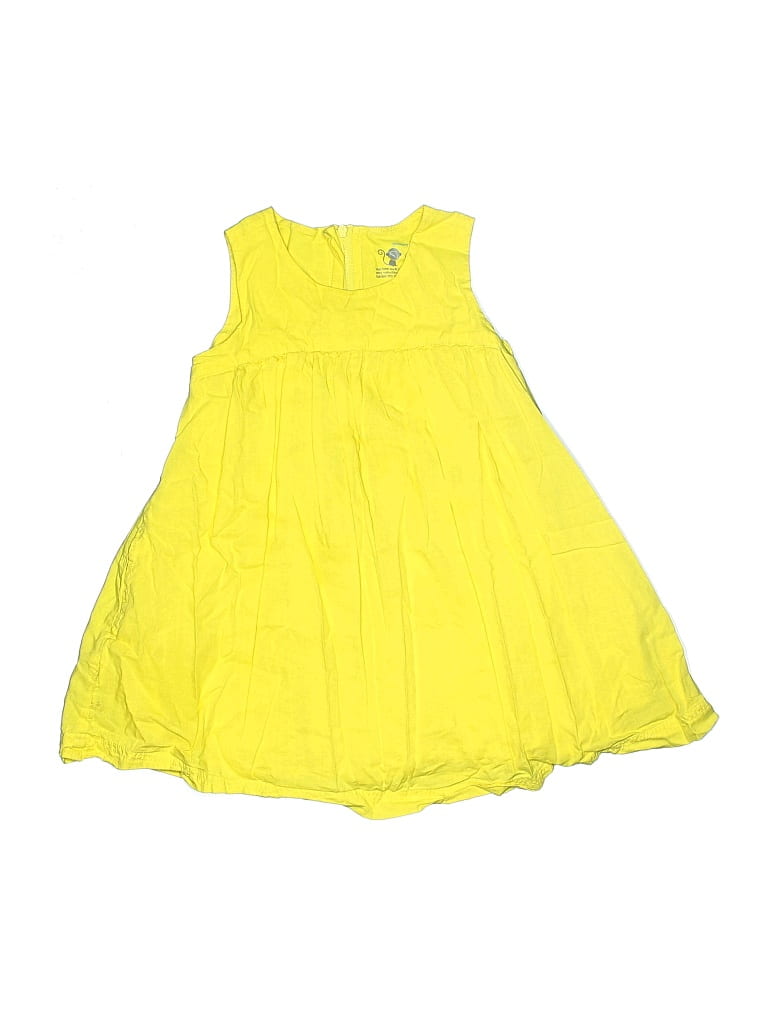 Pre-owned Primary Clothing Kids' Dress In Yellow