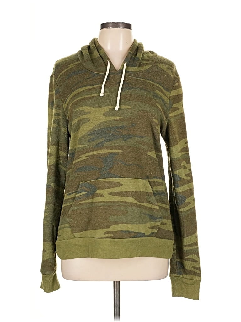Pre-owned Alternative Earth Pullover Hoodie In Green