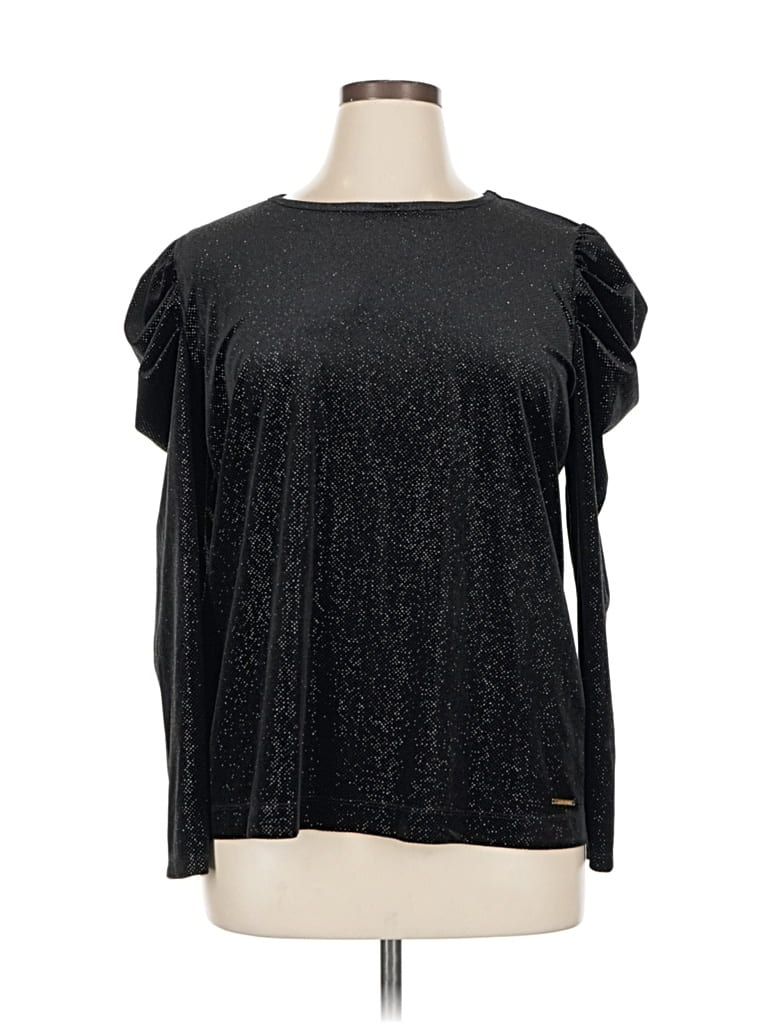 Anne Klein 3/4 Sleeve Blouse In Black