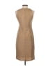 David Meister 100% Polyester Tweed Tan Gold Cocktail Dress Size 2 - photo 2