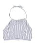 Shein Stripes Blue Swimsuit Top Size M - photo 1