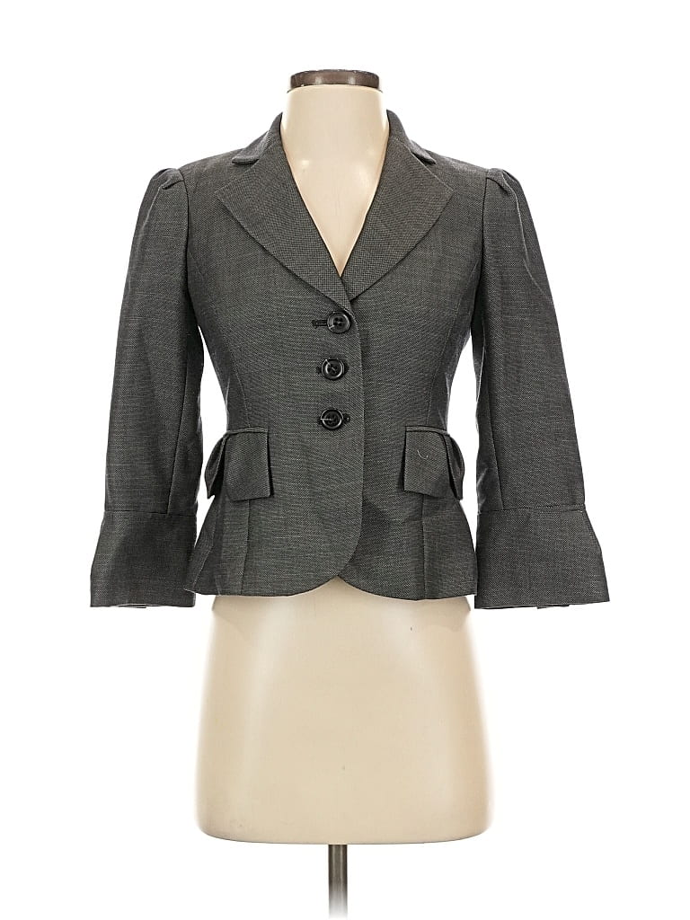 Pre-owned Nine West Blazer Jacket In Gray