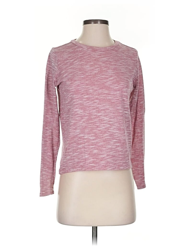 Pre-owned Divided By H&m 3/4 Sleeve T-shirt In Pink