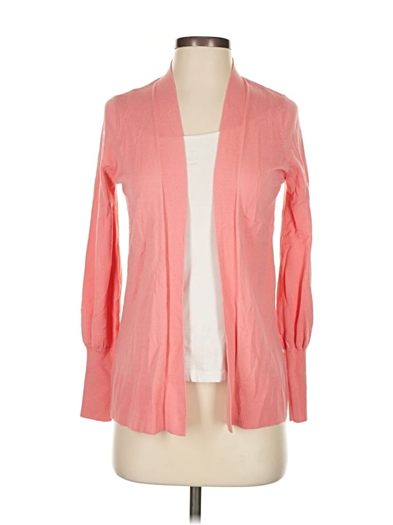 Pre-owned Ann Taylor Loft Cardigan Sweater In Pink