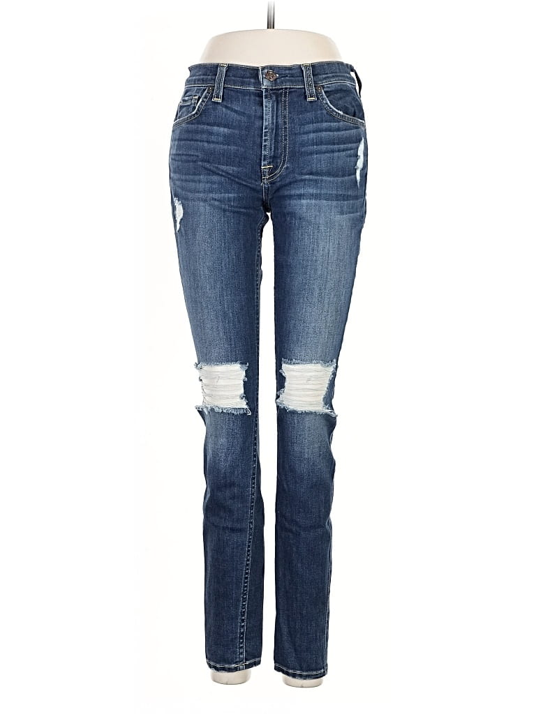 Pre-owned 7 For All Mankind Jeans In Blue