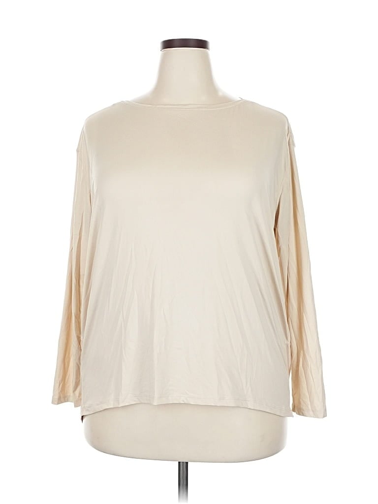 Pre-owned Crz Yoga 3/4 Sleeve T-shirt In White