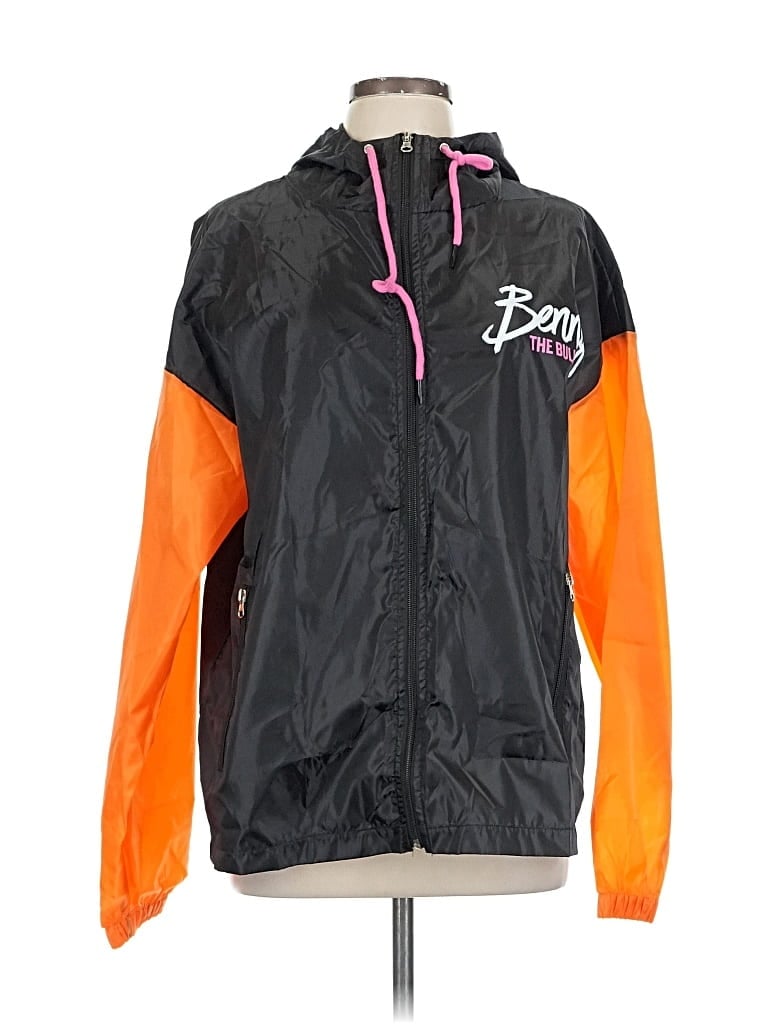 Pre-owned Unbranded Windbreaker Jacket In Black