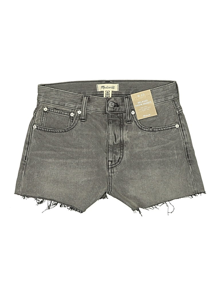 Madewell Denim Shorts In Gray