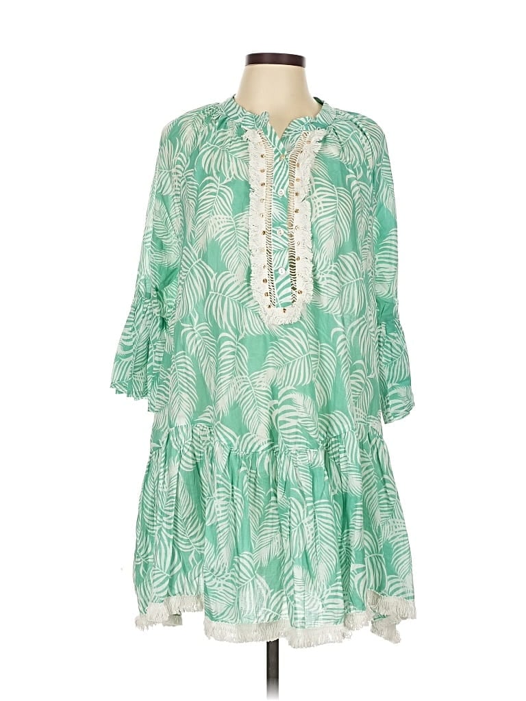 Pre-owned True Destinations Casual Dress In Green
