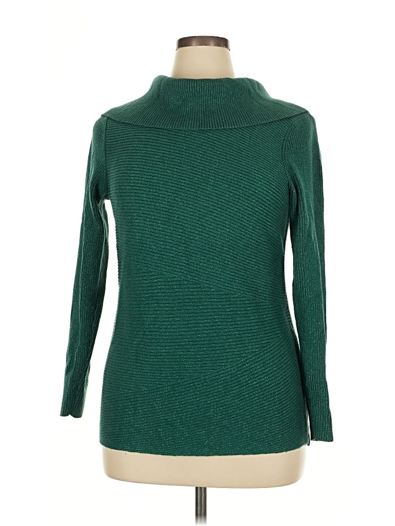 ALFANI Pre-owned Turtleneck Sweater In Green