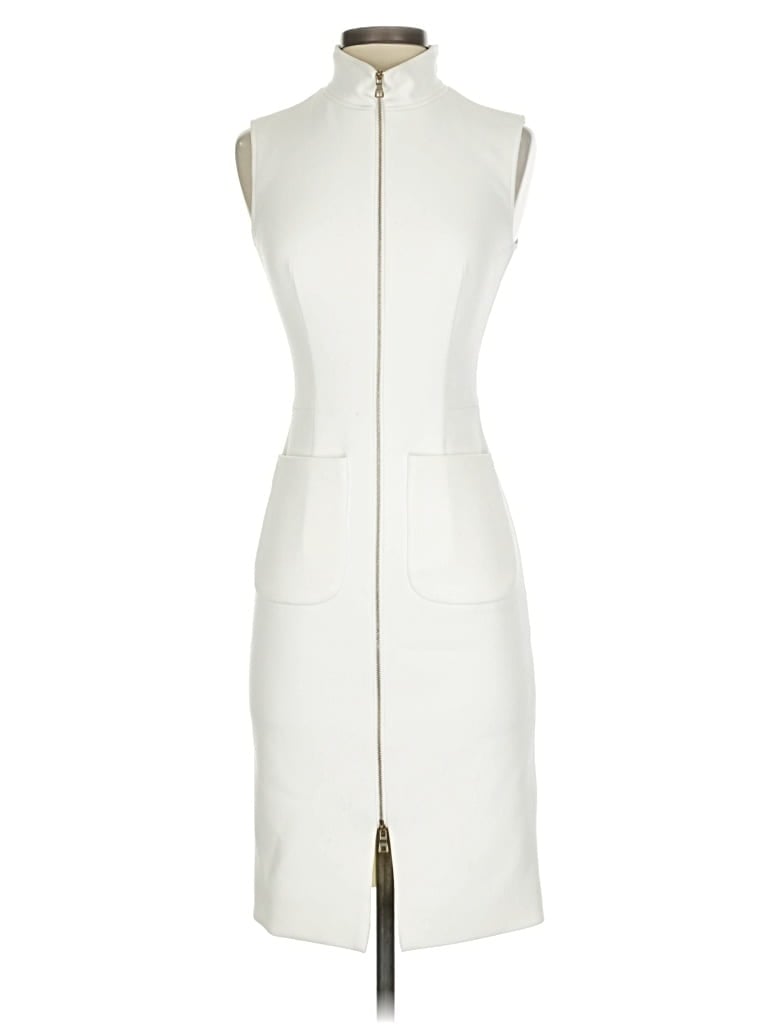 Pre-owned L'agence Cocktail Dress In White