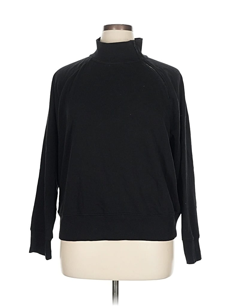 Pre-owned Lou & Grey Turtleneck Sweater In Black