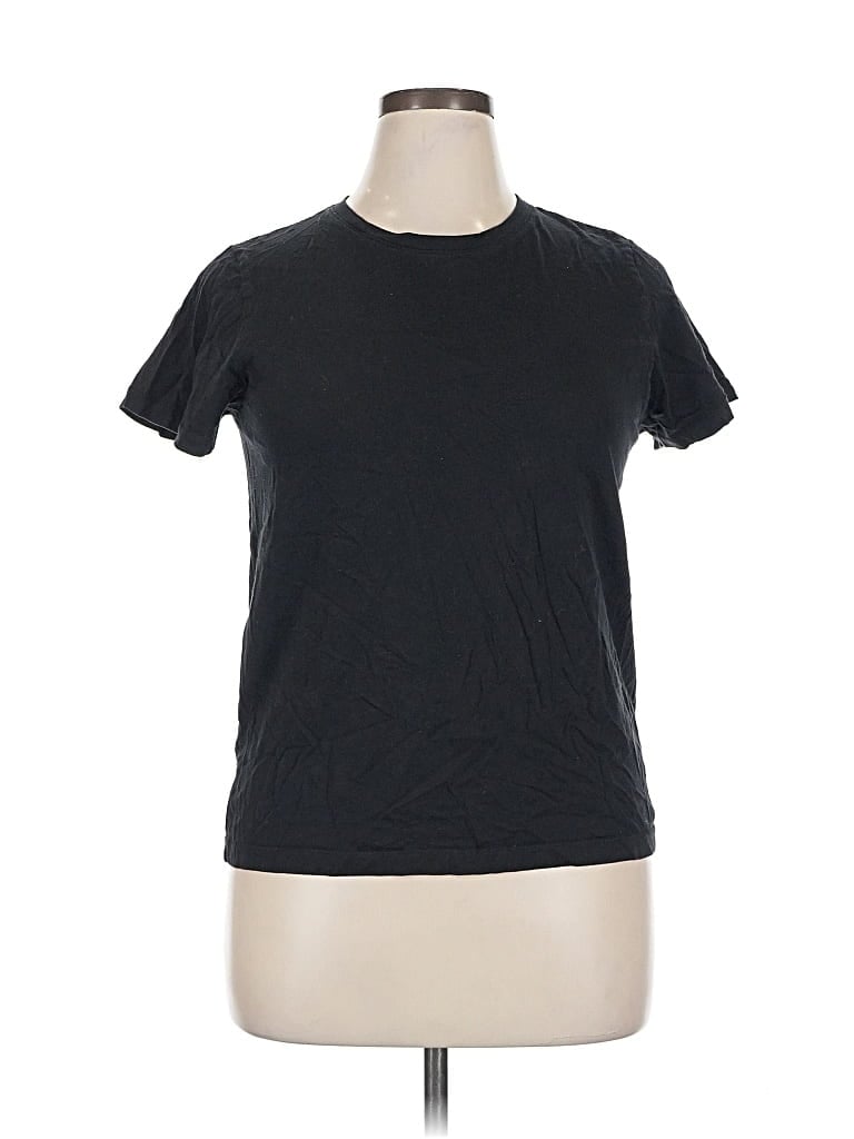 Pre-owned Uniqlo Short Sleeve T-shirt In Black