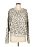 Rails Animal Print Silver Pullover Sweater Size L - photo 1