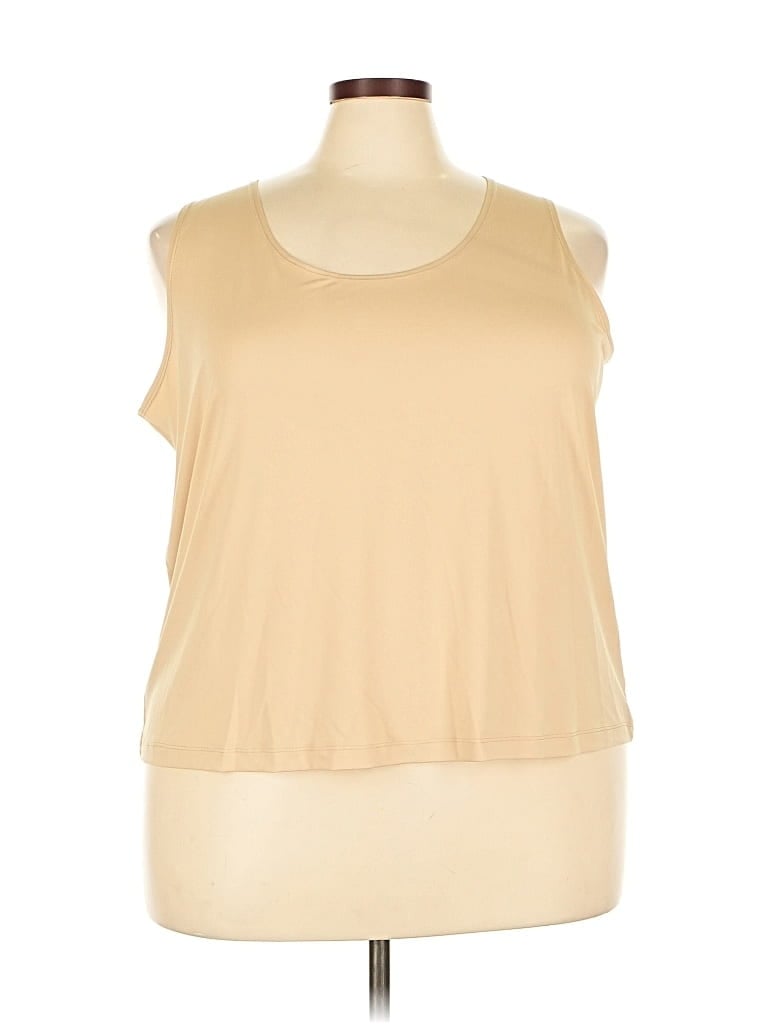 Pre-owned Slinky Brand Sleeveless T-shirt In Brown