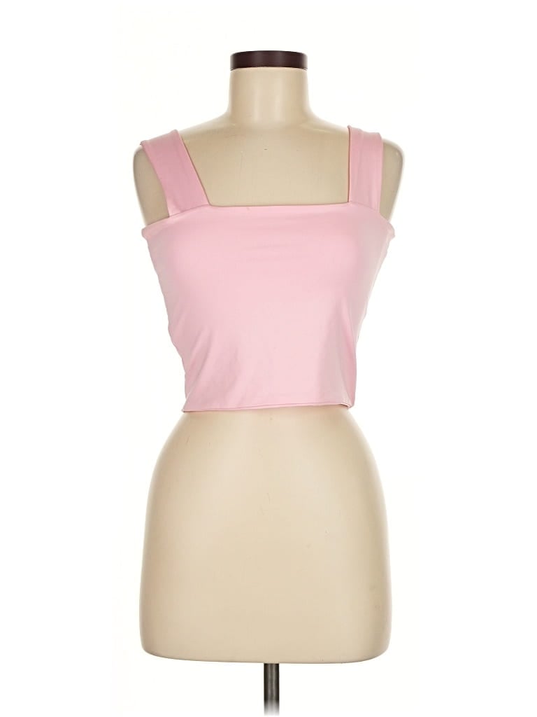 UNBRANDED Pre-owned Tank Top Pink Strapless Neckline Tops