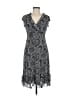 CDC Apparel Paisley Gray Black Cocktail Dress Size 8 - photo 1