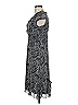 CDC Apparel Paisley Gray Black Cocktail Dress Size 8 - photo 5