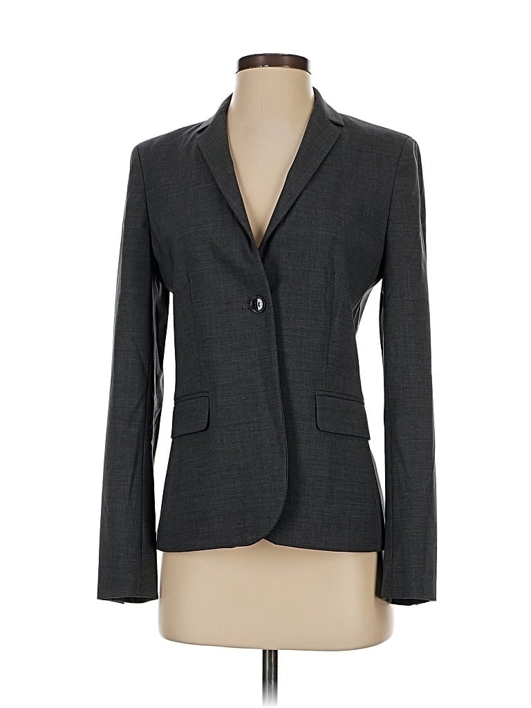 Pre-owned Calvin Klein Wool Blazer Jacket In Gray