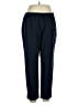 Basler Solid Blue Gray Casual Pants Size EU 46 / US 16 - photo 1