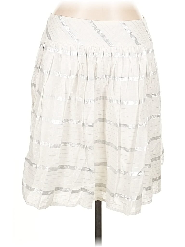 Pre-owned Ann Taylor Loft Casual Skirt In White