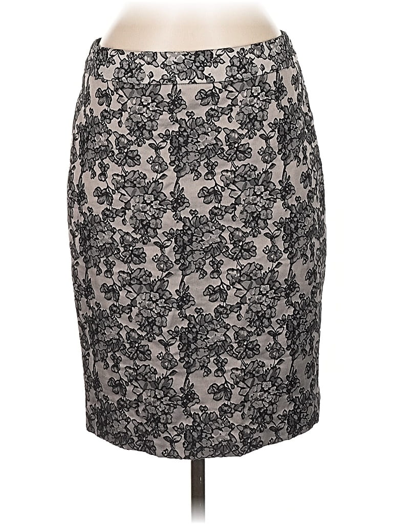 Pre-owned Ann Taylor Formal Skirt In Gray