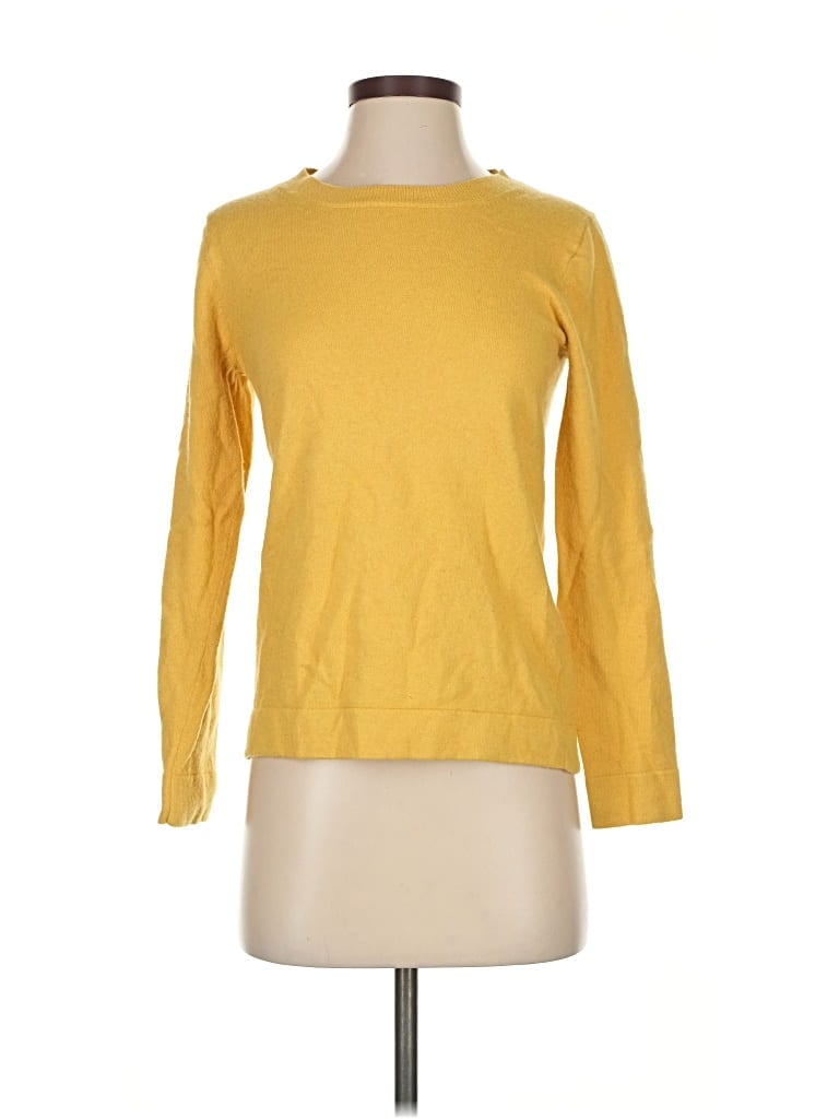 Pre-owned J.crew Factory Store Pullover Sweater In Yellow