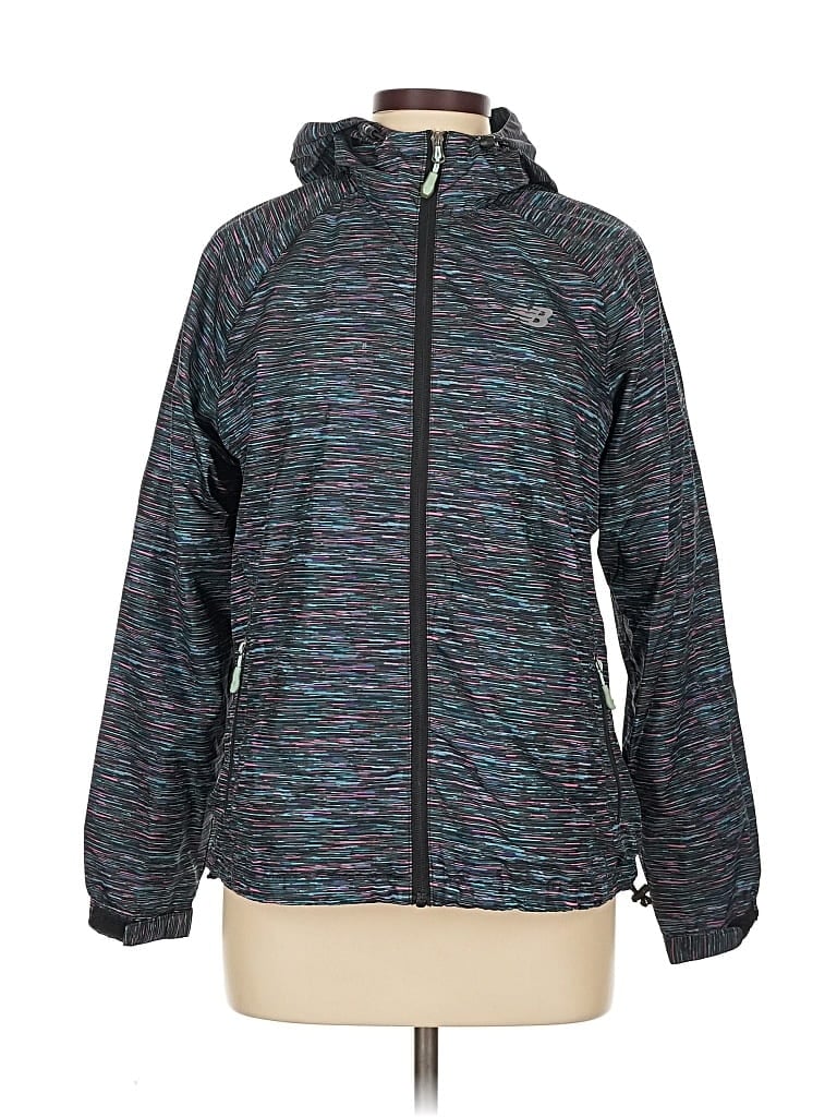 Pre-owned New Balance Windbreaker Jacket In Blue