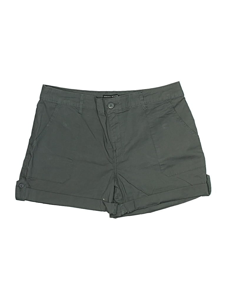 Pre-owned Social Standard By Sanctuary Khaki Shorts In Green