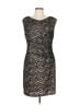 Halo 100% Polyester Animal Print Black Cocktail Dress Size L - photo 1