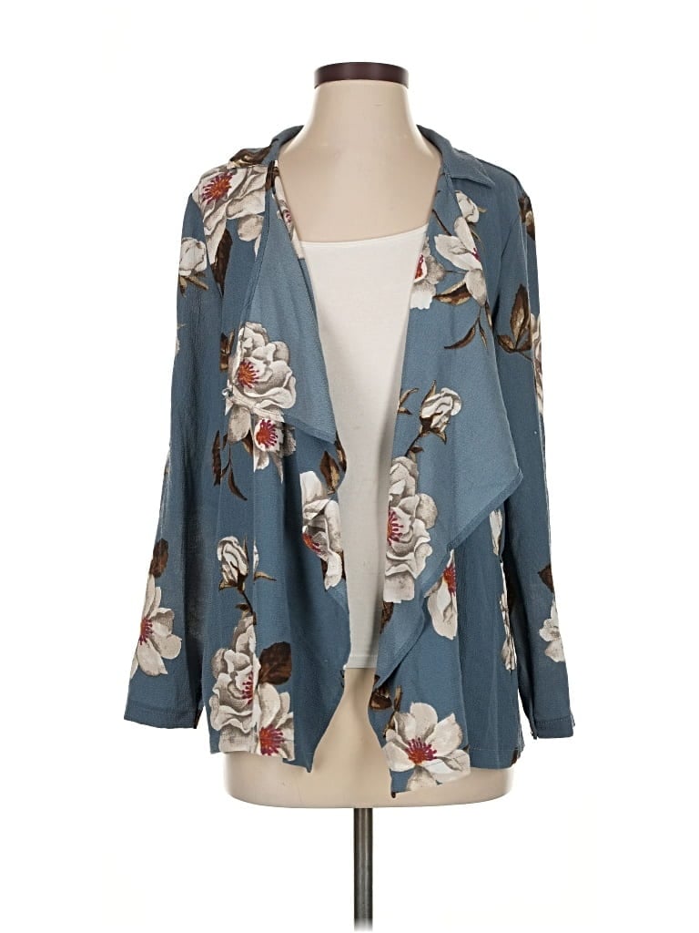 Pre-owned Milk & Honey Kimono In Blue