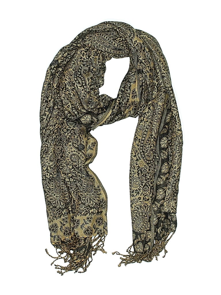 Pre-owned Unbranded Scarf In Brown