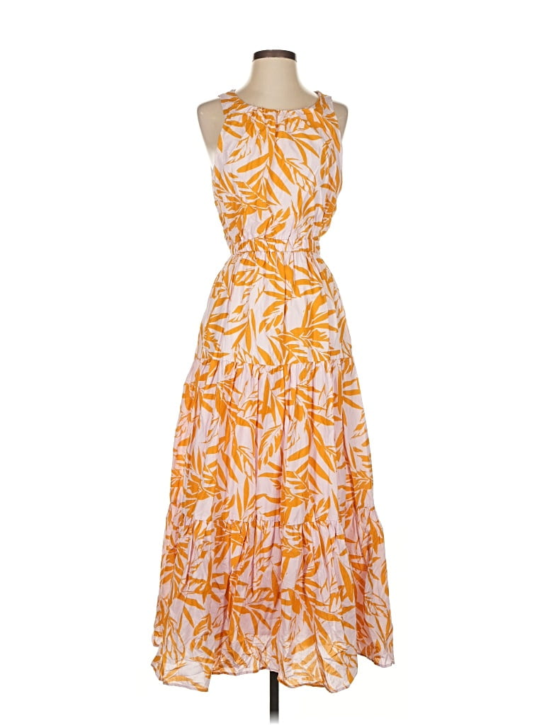 Pre-owned On 34th Casual Dress In Orange