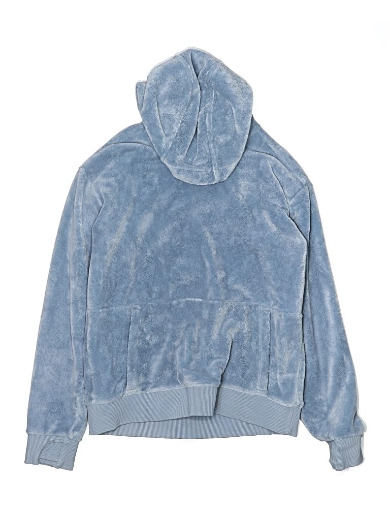 Pre-owned Athleta Girl Kids' Zip Up Hoodie In Blue