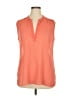 Caslon 100% Polyester Orange Sleeveless Blouse Size XL - photo 1