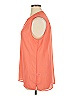 Caslon 100% Polyester Orange Sleeveless Blouse Size XL - photo 5