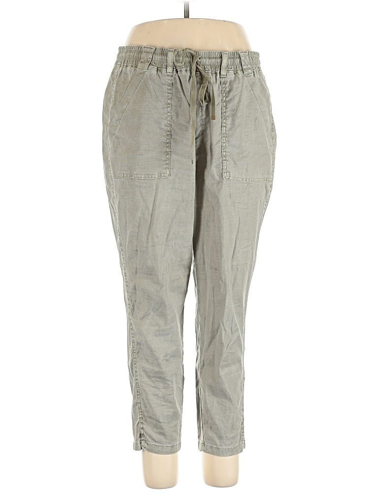 Pre-owned Level 99 Linen Pants In Silver