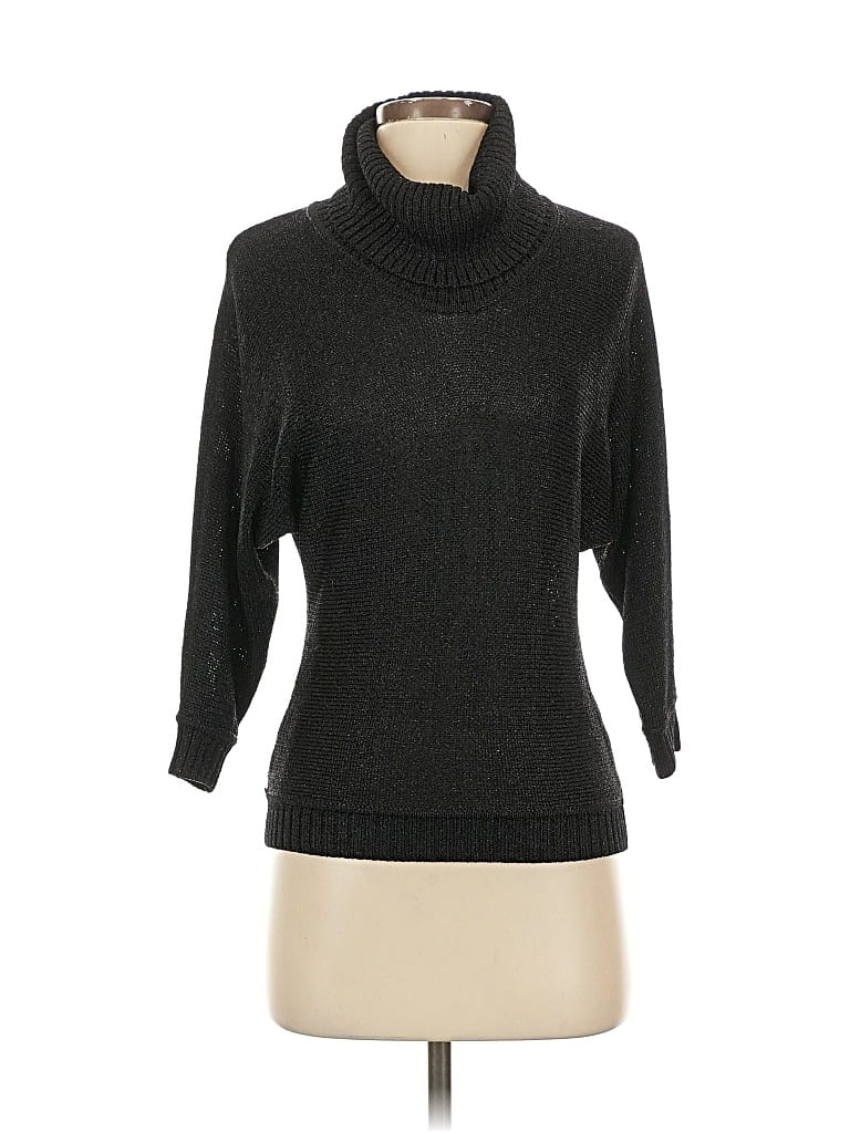 Pre-owned Inc International Concepts Turtleneck Sweater In Black