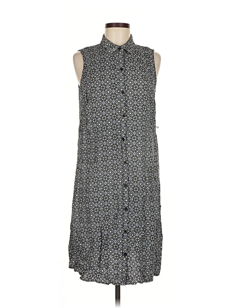 Pre-owned Croft & Barrow Casual Dress In Gray