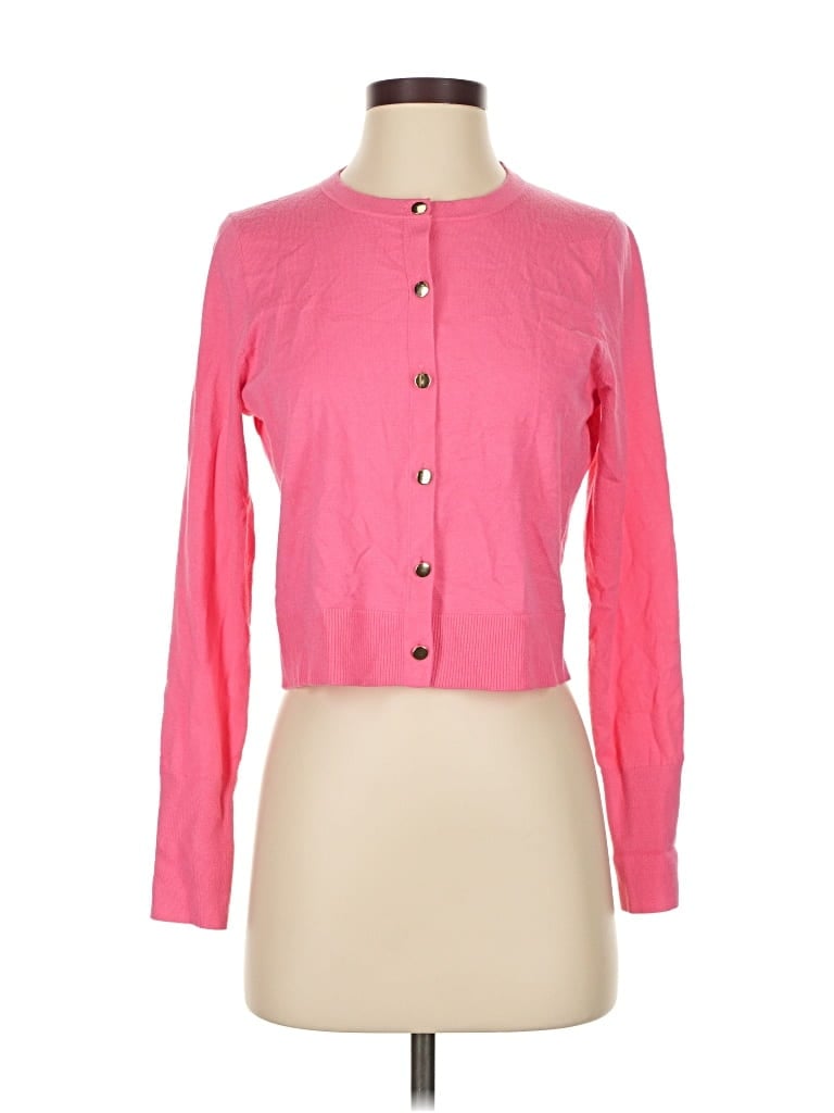 Pre-owned Ann Taylor Loft Cardigan Sweater In Pink