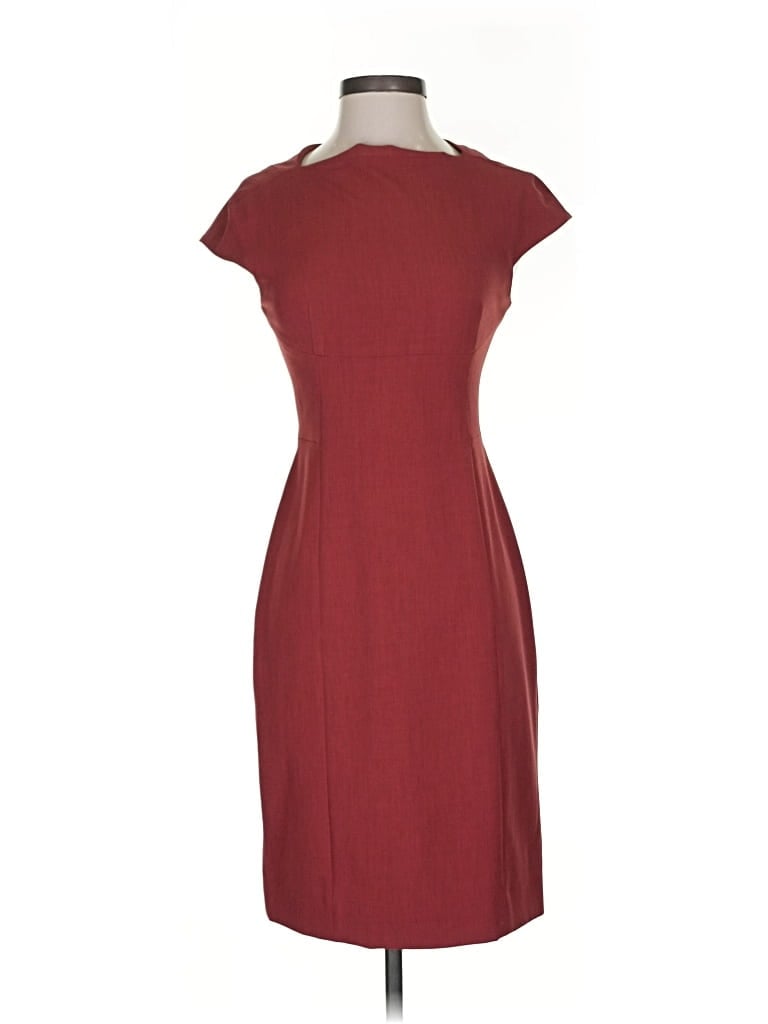 Pre-owned Mm. Lafleur Cocktail Dress In Burgundy