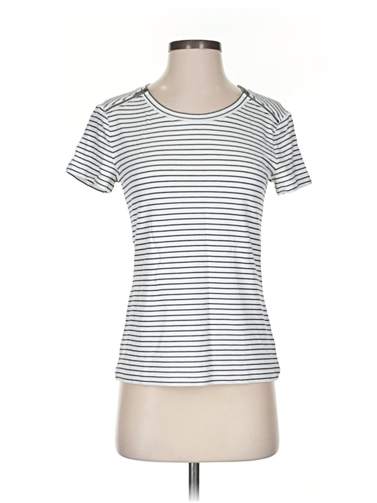 Pre-owned Cabi Short Sleeve T-shirt In Silver