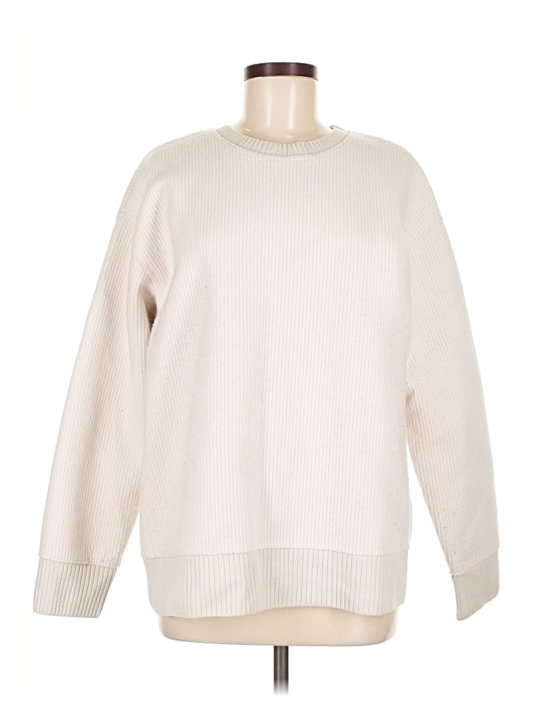 Pre-owned Zara Pullover Sweater In White