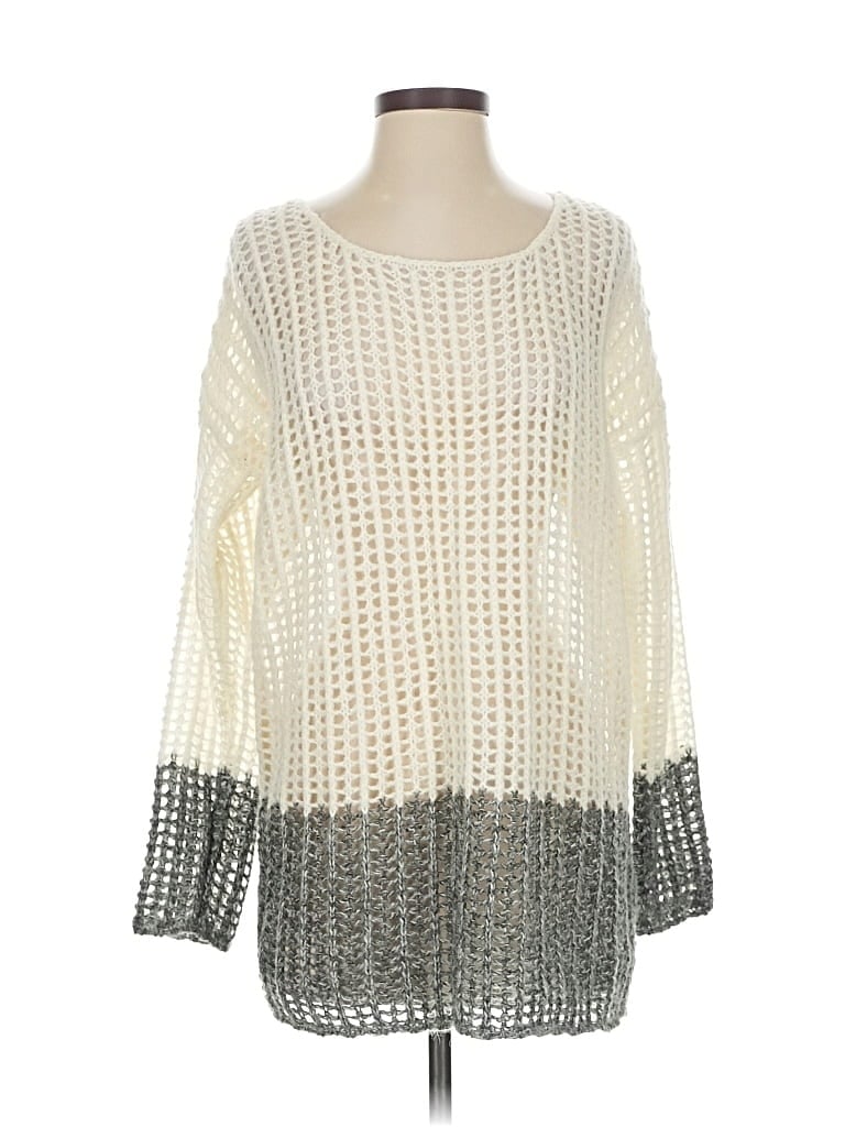 Pre-owned Dknyc Pullover Sweater In White