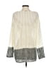 DKNYC Metallic Ivory White Pullover Sweater Size S - photo 2