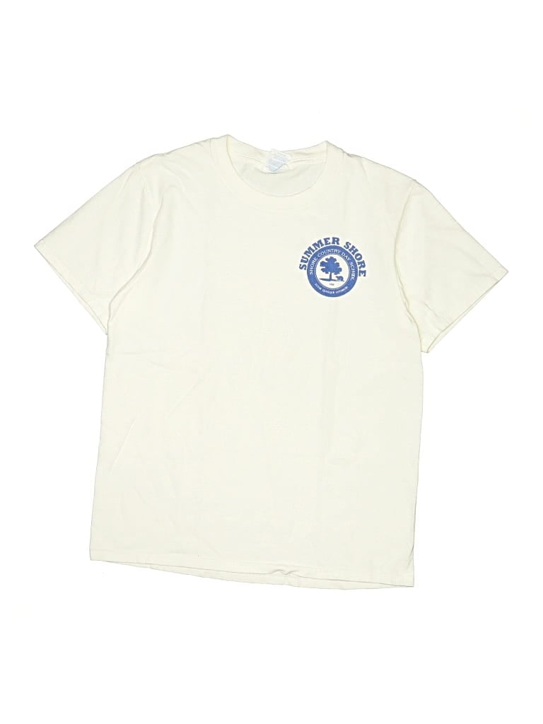 Pre-owned Port & Company Kids' Short Sleeve T-shirt In White