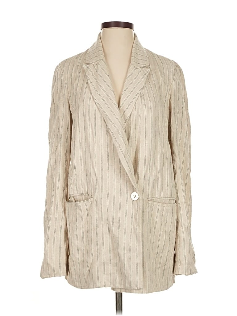 Pre-owned Assorted Brands Blazer Jacket In White