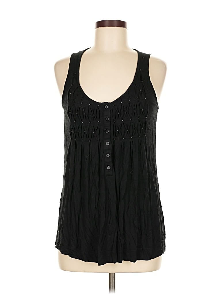 Pre-owned Lucy & Laurel Sleeveless Blouse In Black