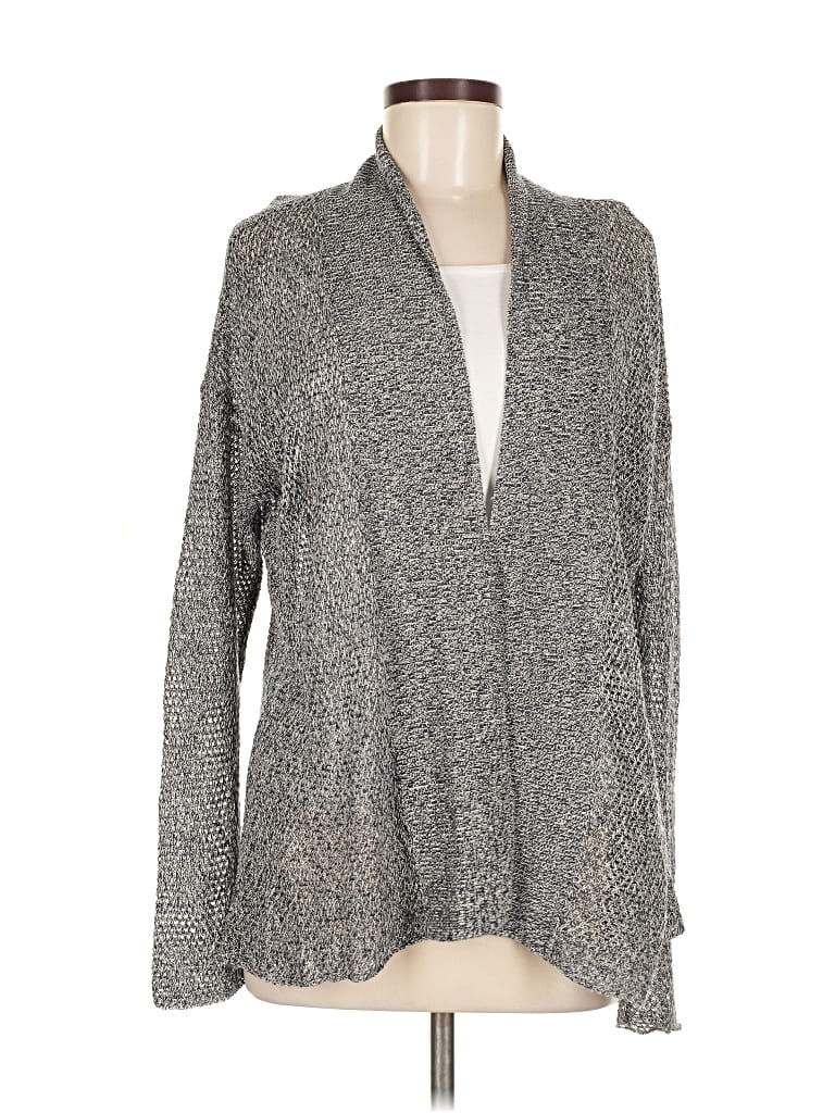 Pre-owned Eileen Fisher Cardigan Sweater In Gray