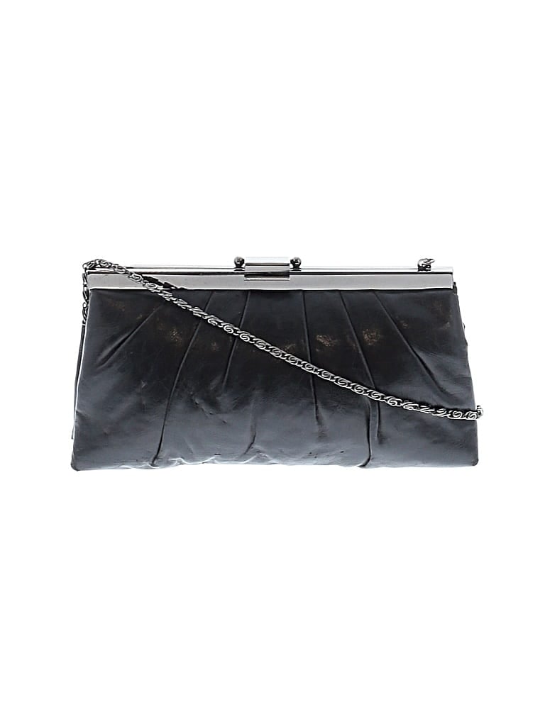 JESSICA MCCLINTOCK Pre-owned Leather Crossbody Bag In Black